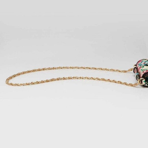 Gucci Multicolor Brit Roses Print Leather Ophidia Mini Square Shoulder Bag - Picture 6 of 10